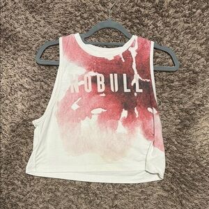 NOBULL Red and White Tank Top